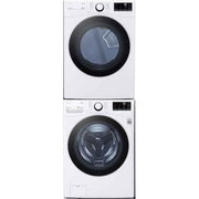 LG Washer WM3600HWA & Electric Dryer DLE3600W & Stacking Kit KSTK4