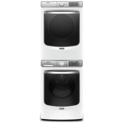 美泰克洗衣机 MHW8630HW 和电动烘干机 YMED8630HW 及堆叠套件 W10869845