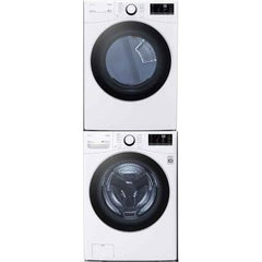 LG Washer WM3600HWA & Gas Dryer DLG3601W & Stacking Kit KSTK4
