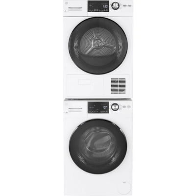 GE Washer GFW148SSMWW & Electric Dryer GFT14JSIMWW & Stacking Kit GFA24KITL