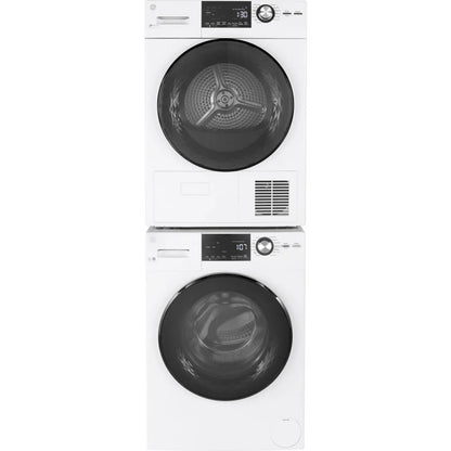 GE Washer GFW148SSMWW & Electric Dryer GFT14JSIMWW & Stacking Kit GFA24KITL