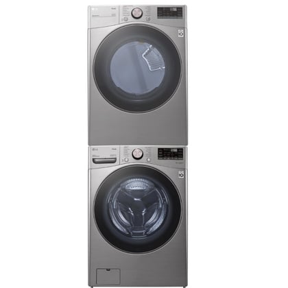 LG Washer WM3850HVA & Electric Dryer DLEX3850V & Stacking Kit KSTK4