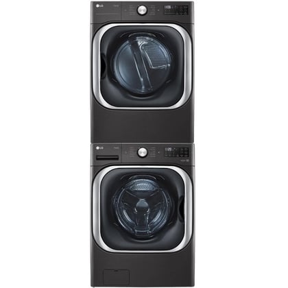 LG Washer WM8900HBA & Electric Dryer DLEX8900B & Stacking Kit KSTK2