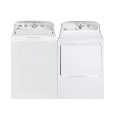 GE 顶开式洗衣机 GTW451BMRWS 和燃气烘干机 GTD40GBMRWS