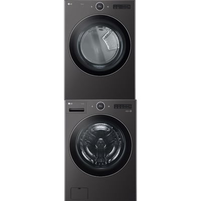 LG Washer WM6700HBA & Electric Dryer DLEX6700B & Stacking Kit KSTK4 & Styler Steam S3MFBN