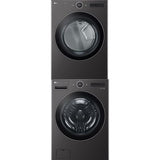 LG Washer WM6700HBA & Electric Dryer DLEX6700B & Stacking Kit KSTK4 & Styler Steam S3MFBN