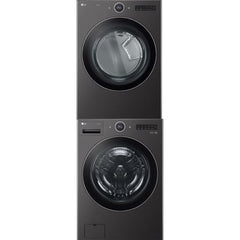 LG Washer WM6700HBA & Electric Dryer DLEX6700B & Stacking Kit KSTK4 & Styler Steam S3MFBN
