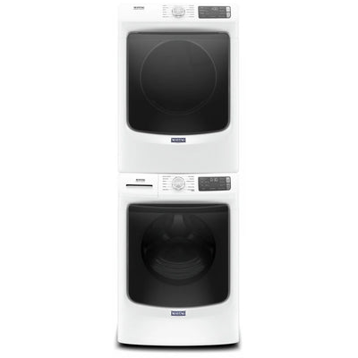 美泰克洗衣机 MHW6630HW 和电动烘干机 YMED6630HW 及堆叠套件 W10869845