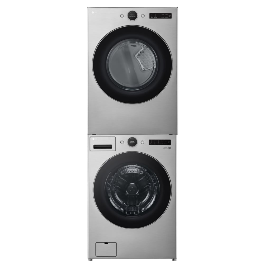 LG Washer WM5500HVA & Electric Dryer DLEX5500V & Stacking Kit KSTK4