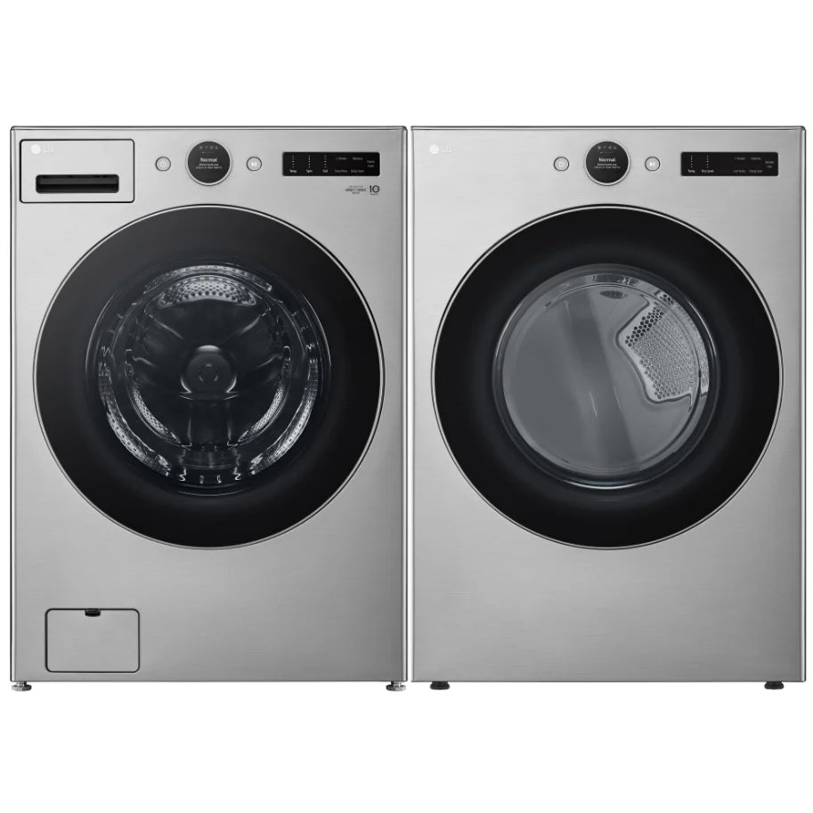 LG Washer WM5500HVA & Electric Dryer DLEX5500V front view