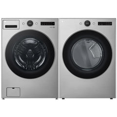 LG Washer WM5500HVA & Electric Dryer DLEX5500V front view