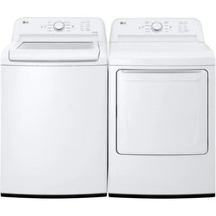 LG Washer WT6105CW & Dryer DLE6100W, 4.8 Capacity Top Load Washer & 7.3 Capacity Electric Dryer, 27 Colour