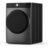 Midea MLHE52S7AGG Electric Dryer, 8.0 cu. ft. Dryer Capacity, 10 Dry Cycles, Steam Clean, 5 Temperature Settings, Vented, Stackable, Metallic Grey colour