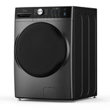 Midea MLHW52S7AGG Front Load Washer, 27 inch Width, 5.2 cu. ft. Washer Capacity, 1,300 RPM Washer Spin Speed, 10 Wash Cycles, 5 Temperature Settings, Water Heater, Steam Clean, ENERGY STAR Certified, Metallic Grey colour