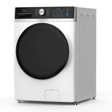 Midea MLHW52S7AWW Front Load Washer, 27 inch Width, 5.2 cu. ft. Washer Capacity, 1,300 RPM Washer Spin Speed, 10 Wash Cycles, 5 Temperature Settings, Water Heater, Steam Clean, ENERGY STAR Certified, White colour