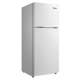 Midea MRT12B2AWW Top Freezer Refrigerator, 24 inch Width, 11.5 cu. ft. Capacity, Optional Ice Maker (Special Order), Counter Depth, White colour
