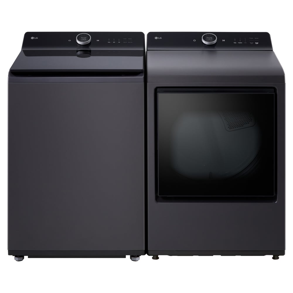 LG Top Load Washer WT8600CB & Electric Dryer DLEX8600BE