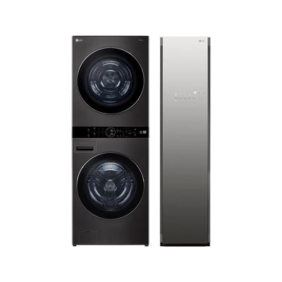 LG WashTower WKHC252HBA 和 Styler Steam S3MFBN