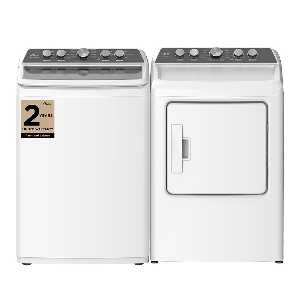 Midea Washer MLV47C4AWW & Electric Dryer MLE47C4AWW
