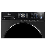 Midea MLHW52S7AGG Front Load Washer, 27 inch Width, 5.2 cu. ft. Washer Capacity, 1,300 RPM Washer Spin Speed, 10 Wash Cycles, 5 Temperature Settings, Water Heater, Steam Clean, ENERGY STAR Certified, Metallic Grey colour