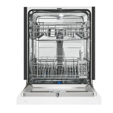 Midea MDF24P2BWW 24” Front Control Hybrid Tub Dishwasher in White