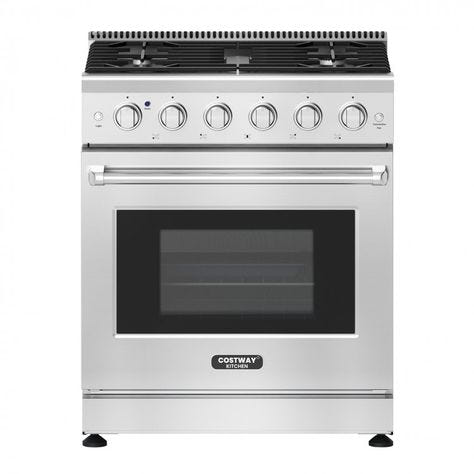 Alberta 48'' Stainless Steel Professional Freestanding Full Gas Range