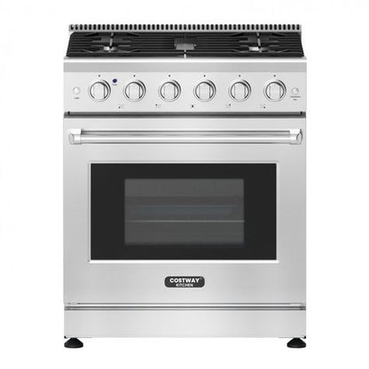 Alberta 48'' Stainless Steel Professional Freestanding Full Gas Range