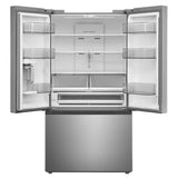 Midea MRF32I6BST French Door Refrigerator, 36 inch Width, 31.5 cu. ft. Capacity, Water Dispenser (Interior), Ice Dispenser (Freezer Located), ENERGY STAR Certified, Stainless Steel colour