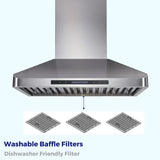 London 36" Stainless Steel Wall-Mounted Range Hoods