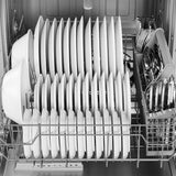 Midea MDF24P1AST Dishwasher, 24 inch Exterior Width, 52 dB Decibel Level, Full Console, Stainless Interior, 4 Wash Cycles, 14 Capacity (Place Settings), Hard Food Disposal, 2 Loading Racks, Wifi Enabled, Stainless Steel colour
