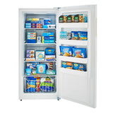 Midea MRU14F2AWW Upright Freezer, 28 inch Width, 13.8 cu. ft. Capacity, Frost Free, Interior Light (Freezer), Convertible Fridge/Freezer, White colour