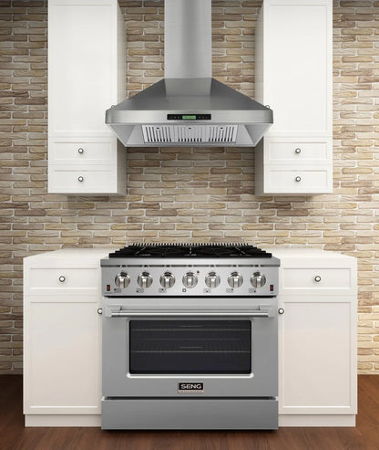 Vesta VRH-PRAGUE-36SS 36"Stainless Steel Island Range Hoods