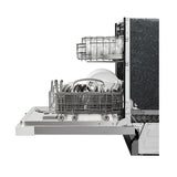 Midea MDF24P2BWW 24” Front Control Hybrid Tub Dishwasher in White