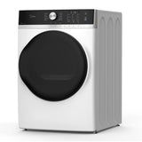 Midea MLHE52S7AWW Electric Dryer, 8.0 cu. ft. Dryer Capacity, 10 Dry Cycles, Steam Clean, 5 Temperature Settings, Vented, Stackable, White colour