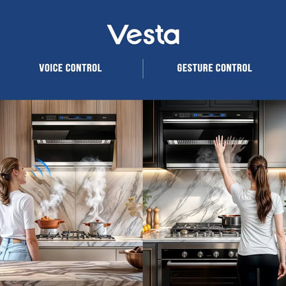Vesta VRH-DETROIT-36GS 30“ Black Wall Mount/Under Cabinet Range Hoods