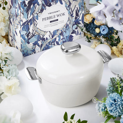 Velosan VE00601-HW Pebble Series Nonstick 8'' Dutch Oven With Lid