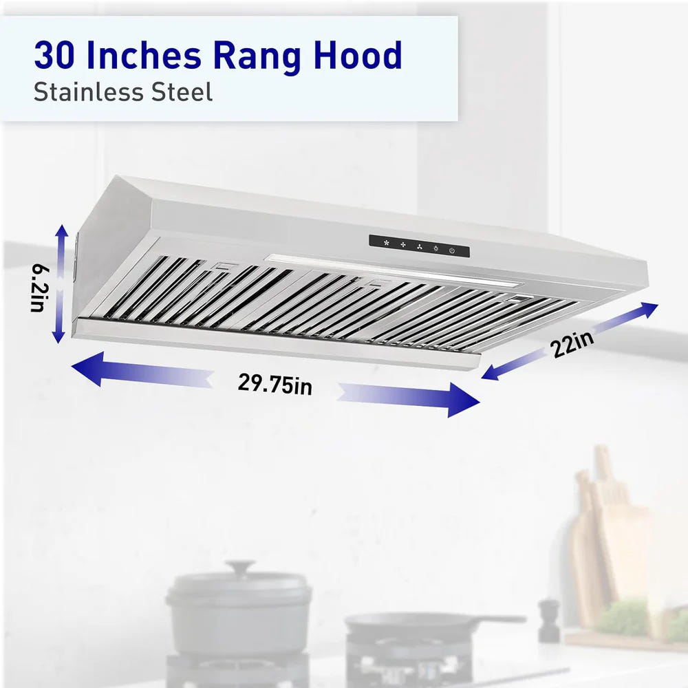 Vesta Arlington 30" Stainless Steel Under Cabinet Range Hood