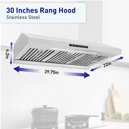 Vesta Arlington 30" Stainless Steel Under Cabinet Range Hood