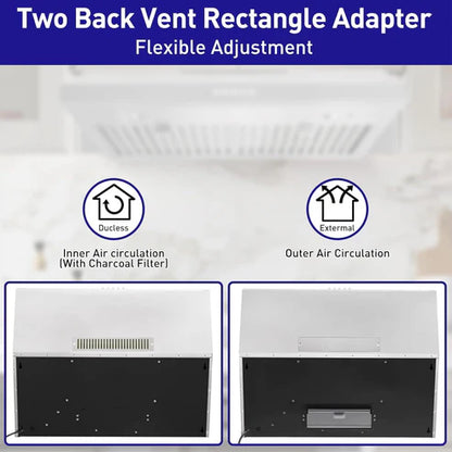 30" Vesta Charlotte 500 CFM Under Cabinet Range Hood in Stainless Steel