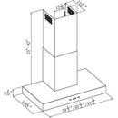 Vesta WC03-30SS 30” Wall Mount Range Hood