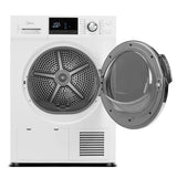 Midea MLE27N5AWWC Electric Dryer, 4.4 cu. ft. Dryer Capacity, 16 Dry Cycles, 4 Temperature Settings, Ventless - Heat Pump, Stackable, White colour