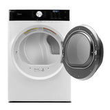 Midea MLE52N4AWW Electric Dryer, 6 cu. ft. Dryer Capacity, 10 Dry Cycles, 5 Temperature Settings, Vented, Stackable, White colour