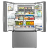 Midea MRF29D9BST French Door Refrigerator, 36 inch Width, 28.9 cu. ft. Capacity, Water Dispenser (Exterior), Ice Dispenser (Thru Door), ENERGY STAR Certified, Stainless Steel colour