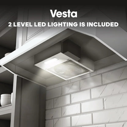 Vesta CINCINNATI 30" White Under Cabinet Range Hood