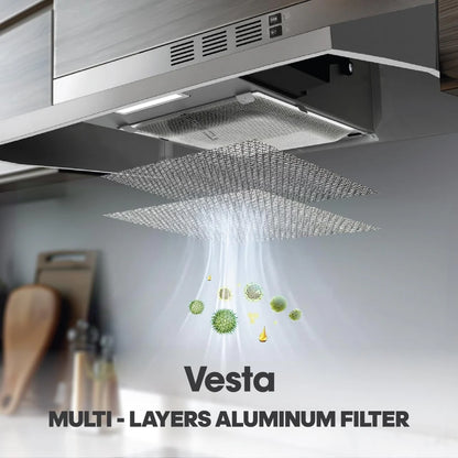 Vesta CINCINNATI 30" Stainless Steel Under Cabinet Range Hood
