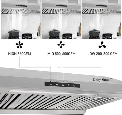 Vesta Arlington 30" Stainless Steel Under Cabinet Range Hood