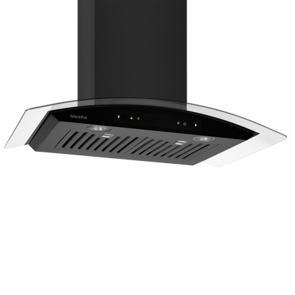 Amsterdam 800CFM 36'' Black Stainless Steel Wall Mount Range Hoods