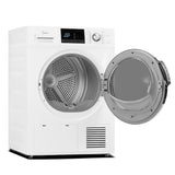 Midea MLE27N5AWWC Electric Dryer, 4.4 cu. ft. Dryer Capacity, 16 Dry Cycles, 4 Temperature Settings, Ventless - Heat Pump, Stackable, White colour