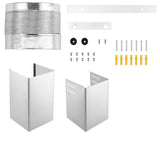 Vesta Rome 30-inch stainless steel wall-mounted range hood parts view