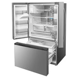 Midea MRF29D9BST French Door Refrigerator, 36 inch Width, 28.9 cu. ft. Capacity, Water Dispenser (Exterior), Ice Dispenser (Thru Door), ENERGY STAR Certified, Stainless Steel colour